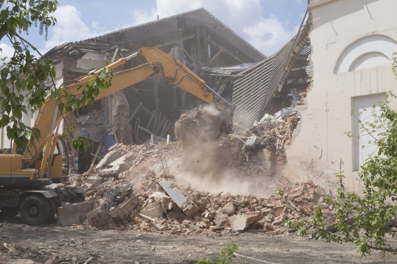 Demolition Equipment at Work